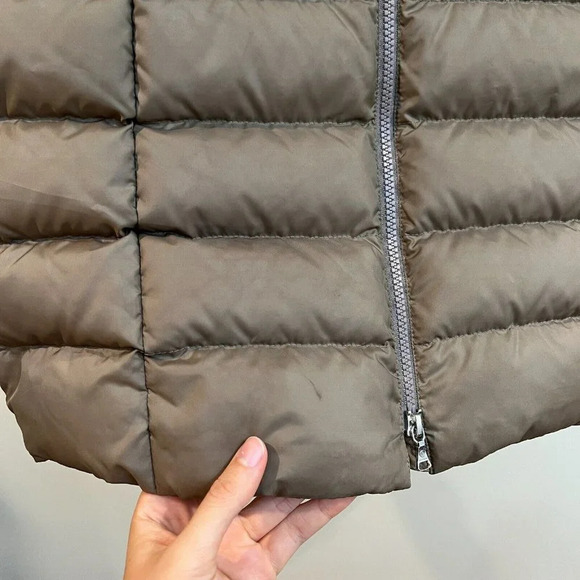 Bogner Chevron Quilted Winter Brown Down Long Designer Outdoor Puffer Coat 8 - Picture 8 of 12
